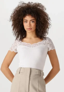 witte rosemunde top beatha capsleeve