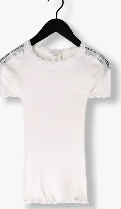 witte rosemunde t-shirt benita silk t-shirt w/ lace