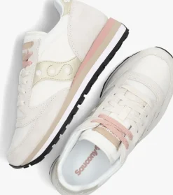witte saucony lage sneakers jazz triple