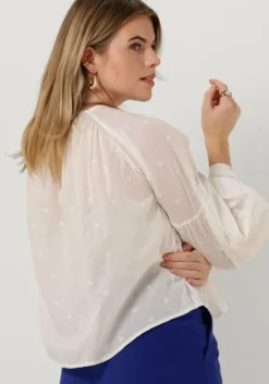 witte scotch & soda blouses tie front easy volume dobby blouse