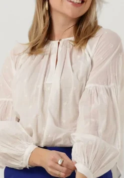 witte scotch & soda blouses tie front easy volume dobby blouse
