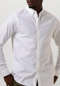 witte scotch & soda casual overhemd oxford solid