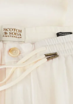 witte scotch & soda pantalon warren - straight fit twill jogger