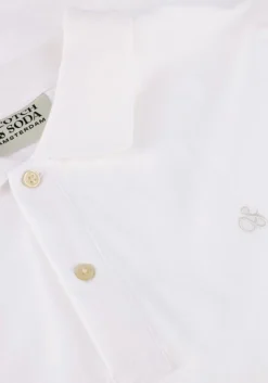 witte scotch & soda polo logo pique polo
