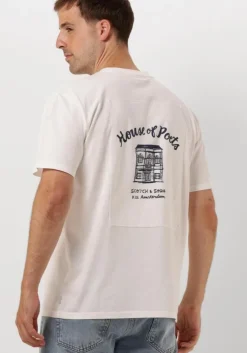 witte scotch & soda t-shirt relaxed fit applique artwork t-shirt