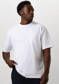 witte scotch & soda t-shirt 3 crosses loose fit pocket t-shirt