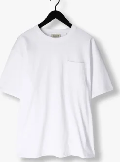 witte scotch & soda t-shirt 3 crosses loose fit pocket t-shirt