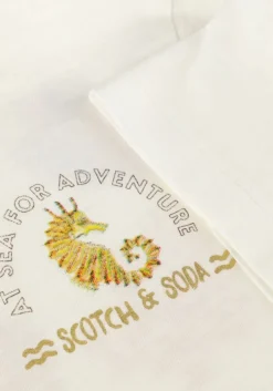 witte scotch & soda t-shirt organic cotton t-shirt