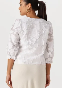 witte selected femme blouses slfcathi-sadie 3/4 top ff