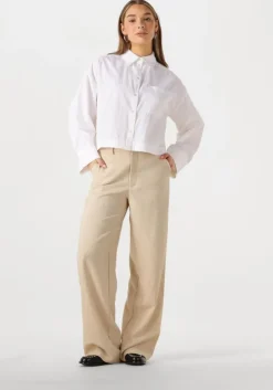 witte selected femme blouses slfastha ls cropped boxy shirt
