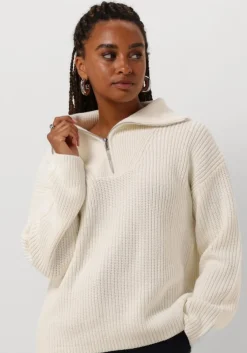 witte selected femme coltrui slfbloomie ls knit half zip