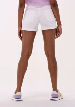 witte selected femme jeans slfsia mw snow white denim shorts