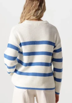 witte selected femme trui slfbloomie ls knit o-neck b