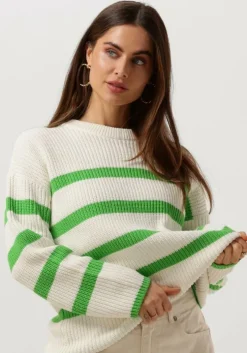 witte selected femme trui slfbloomie ls knit o-neck b