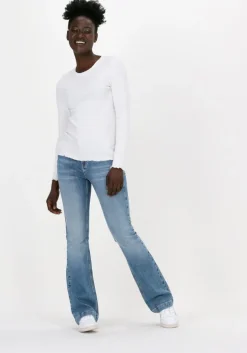 witte selected femme t-shirt anna ls crew neck tee