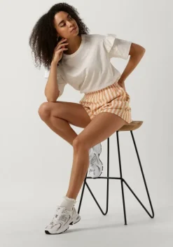 witte selected femme t-shirt slfrylie ss florence tee