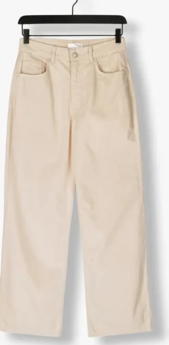 witte selected femme wide jeans slfalice-tiana hw work white wide jeans