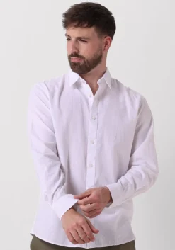 witte selected homme casual overhemd slhslim-sun shirt ls noos
