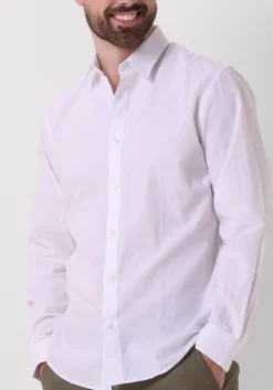 witte selected homme casual overhemd slhslim-sun shirt ls noos