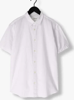 witte selected homme casual overhemd slhreg-sun shirt ss noos