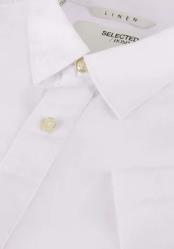 witte selected homme casual overhemd slhreg-sun shirt ss noos