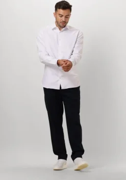 witte selected homme klassiek overhemd slhslim-performance shirt ls noos