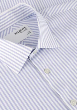 witte selected homme klassiek overhemd slhslim-performance shirt ls noos