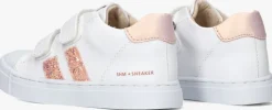 witte shoesme lage sneakers sh25s005 g