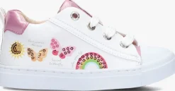 witte shoesme lage sneakers sh24s003