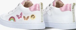 witte shoesme lage sneakers sh24s003