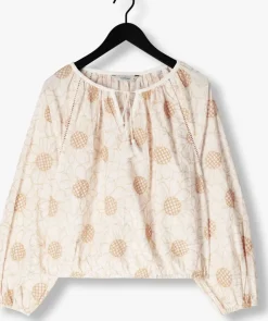 witte summum blouses longsleeve top flower embroidery