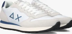 witte sun68 lage sneakers tom solid
