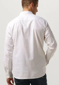 witte tommy hilfiger casual overhemd core 1985 flex oxford rf shirt