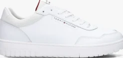 witte tommy hilfiger lage sneakers th basket core lth pinperf