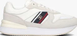 witte tommy hilfiger lage sneakers corp webbing runner sneaker
