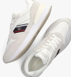 witte tommy hilfiger lage sneakers corp webbing runner sneaker
