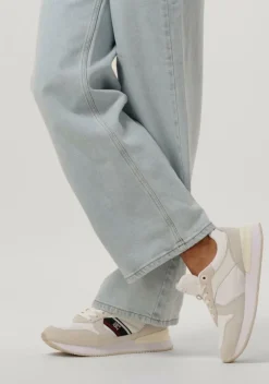 witte tommy hilfiger lage sneakers corp webbing runner sneaker
