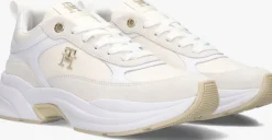 witte tommy hilfiger lage sneakers th chunky feminine