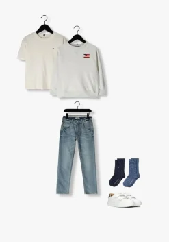 witte tommy hilfiger lage sneakers 33835