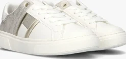 witte tommy hilfiger lage sneakers 33202