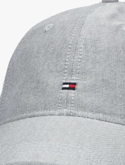 witte tommy hilfiger pet th flag oxford 6 panel cap