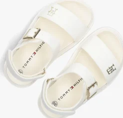 witte tommy hilfiger platte sandalen 33785