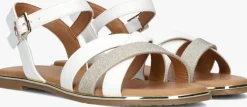 witte tommy hilfiger platte sandalen 33779