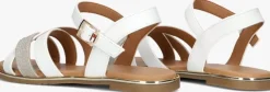 witte tommy hilfiger platte sandalen 33779