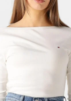 witte tommy hilfiger tops & t-shirts new cody slim boat-nk 3/4slv