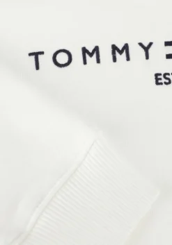 witte tommy hilfiger trui u corp logo ess hoodie