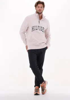 witte tommy hilfiger trui hilfiger arch casual mockneck