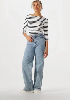 witte tommy hilfiger t-shirt slim cody boat-nk 3/4slv