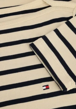witte tommy hilfiger t-shirt slim cody boat-nk 3/4slv