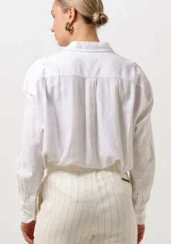 witte tommy jeans blouses tjw sp ovr linen shirt